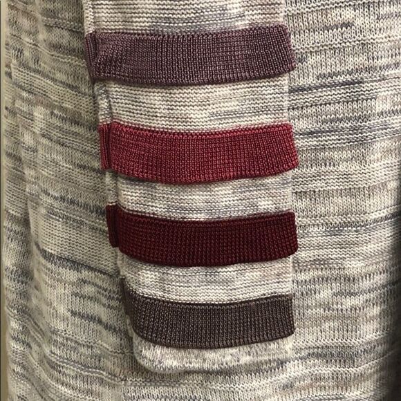 NIC + Zoe Ombré Cuff Gray Space Dye Cardigan Size S - Picture 11 of 15